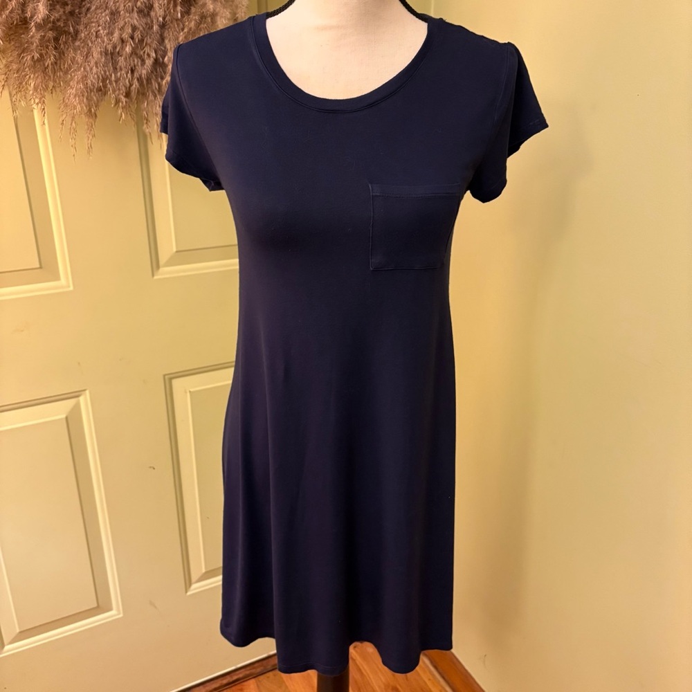 MARKET & SPRUCE Navy Tee-Shirt Dress size Petite S